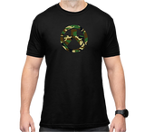 Magpul Woodland Camo, Black Cotton/Polyester, Short Sleeve, Small - 840815134787 