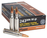 SIG Sauer Elite Copper, 243 WIN, 80 Grain, 20 rounds - 798681600328 