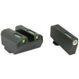 Truglo TFX Suppressor, Fits Glock Models, Tritium/Fiber Optic, Black Finish - 788130022962 