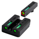 TruGlo TFX PRO Taurus Mil/Slm Set, Tritium/Fiber Optic, Orange Ring, Black - 788130023204 