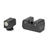 Rival Arms Tritium Night Sights, Green Tritium with White Outline Front, Green Rear, Fits Glock 17/19 - 788130026922 