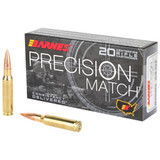 Barnes Precision Match, 308 Winchester, 175 Gr, Open Tip Match Boat Tail, 20 Rds - 716876150885 