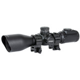 Leapers Accushot 3-12x44, Mil-Dot Reticle, 30mm Tube, Matte Black - 4712274527416 