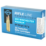 PPU 300 Winchester Magnum, 150 Gr Soft Point, 20 Rds - 8605003812548 