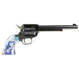 Heritage Rough Rider, .22 LR, 6.50" Barrel, 6 Rds, Black, Uncle Sam Grips - 727962710531 