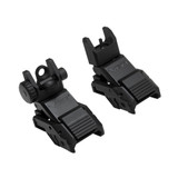 NcSTAR Pro Series Flip-Up Front and Rear Sights, Black - 848754008596 