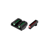 TruGlo Brite-Site Fiber Optic Sight Set, Red Front/Green Rear, Low Profile, Fits Glock - 788130080733 