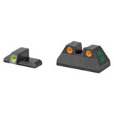 Meprolight Tru-Dot Night Sights, Green/Orange, Fits HK USP Compact 9/40 - 840103136400 