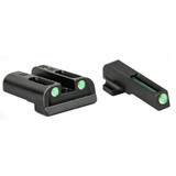TruGlo TFO SIG Sauer #6 Front/#8 Rear Tritium Fiber Optic Sight Set, Green/Green - 788130080795 