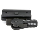 American Defense Mfg. AD-T1-L-STD, Quick Detach Mount, Fits Aimpoint T1/T2/CompM5, Low Profile, Black - 818503010385 