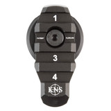 KNS Precision AR-MCX Adapter w/o Flange, Modular Stock Attachment, Matte Black - 853906008430 