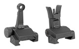 Midwest Industries Combat Rifle Sight Set, Flip Up Front & Rear, Black - 816537017899 