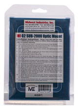 Midwest Gen2 Sub 2000 Mini Optic Mount, Hardcoat Anodized - 816537015482 