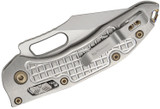 Microtech Stitch RAM-LOK, Partial Serrated, Marfione Select, Stonewash Frag Titanium with Flamed Titanium Accents, Double Vapor Blast Blade - 841768191940 