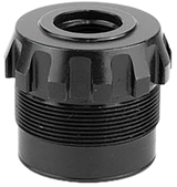 Dead Air Armament P-Series Fixed Mount M13.5x1LH, Direct Thread, Black - 810128161176 
