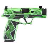 Sig Sauer XMacro Komodo Anime, 9MM, 3.1" Compensated Barrel, 17 Rds, Dayglow Green - 810105519686 