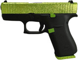 GLOCK 43X, 9MM, 3.41" Barrel, 10+1 Rds, Zombie Green Glitter - 151550026533 