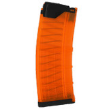 Lancer L5 Advanced Warfighter Magazine, 223 Remington/556 NATO, 30 Rds, Translucent Orange - 738435621421 