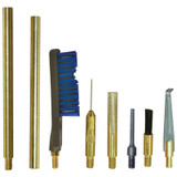Otis FG932 Brass Scraper Tool Set, Multi-Caliber, Brass & Nylon Bristles - 014895009321 