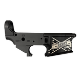 Spikes Tactical STLS190, Receiver, Rebel Flag Design, Anodized - 815648029722 