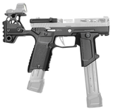 Strike Industries Modular Stock Alpha MKII, Receiver, Ambidextrous, Black Aluminum - 793811767650 