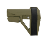 SB Tactical SBA5, Stabilizing Brace, Ranger Green, Polymer, Adjustable 5 Position - 699618782554 