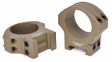 Warne HyperLite Rings, 30mm Low, Dark Earth Cerakote - 656813114481 