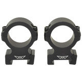 Warne Vapor 30mm High Horizontal Scope Rings, Matte Black, Fits Picatinny - 656813113347 