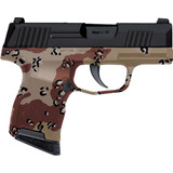 SIG Sauer P365, 9MM Luger, 3.10" Barrel, 10 Rds, Custom Chocolate Chip Hydro Dip Frame - 688099405861 