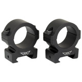 Warne Vapor Horizontal 30mm Medium Scope Rings, Matte Black, Fits Picatinny - 656813113330 