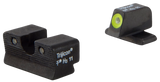 Trijicon 600751 HD Night Sights, Green/Tritium Yellow Outline Front, Green Tritium Black Outline Rear, Springfield XD-S/XD-E - 719307211995 