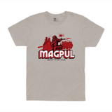 Magpul NONSTOP POLYMER ACTION Cotton T-Shirt, Silver, Small 