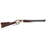 Henry Side Gate Lever Action, 35 Remington, 20" Barrel, 5 Rds, Polished Brass - 619835060488 