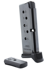 DuraMag 6X38141205RCPD Magazine, 6 Rds, Black - 766897412097 