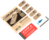 Strike Industries LINK-COVER-FDE, M-lok & Keymod Rails, Flat Dark Earth Polymer, 5 Pack - 793811764512 