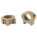 Warne HyperLite Rings, Lightweight Optic Mounting Solution, Dark Earth Finish - 656813114450 