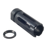 Daniel Defense Extended Flash Suppressor, 5.56MM/22 CAL, 1/2-28 Threads, Stainless Steel, Nitride Finish 