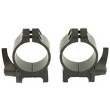 Warne Maxima QD 30mm Low Matte Scope Rings, Quick Detach, Black - 656813000838 