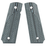 Pachmayr PKMYR G10 Tactical Grips, Gray/Black Checkered Finish, Fits 1911 - 034337610014 