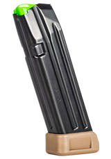 MEC-GAR MGG172005A Magazine, 20 Rds, Black Carbon Steel, Flat Dark Earth Floorplate - 765595900080 