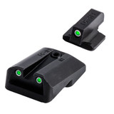 Truglo TG231R2 Tritium Night Sights, Green Front and Rear, Black Steel Frame - 788130019757 