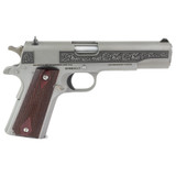 Colt 1911 Classic, .38 Super, 5.00" Barrel, 9 Rds, Stainless Engraved - 810188102157 