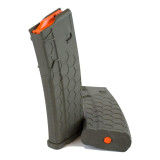 Hexmag 1HHX30AR15S2ODG, Magazine, 30 Rds, OD Green with Orange Follower - 085992200720 
