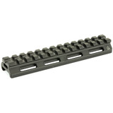 Leapers UTG MT-RSX5L, Super Slim Picatinny Riser Mount, 1/2" Height, 13 Slots, Black Finish - 4717385551992 