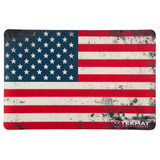 TekMat US Flag, Soft Thermoplastic Fiber Surface, Neoprene Rubber, 11"x17", Red, White, Blue - 612409971166 
