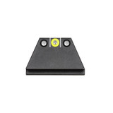 Night Fision Suppressor Height Night Sight Set, Yellow Front Black Back, Fits Glock Models - 810116033638 