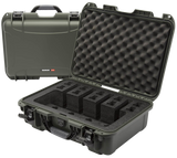 Nanuk 925-4UP6, Pistol Case, Waterproof Olive Resin, Closed-Cell Foam Padding - 666365018007 