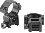 Riton Optics X1H Scope Rings, 1" High, Matte Black - 019962520365 