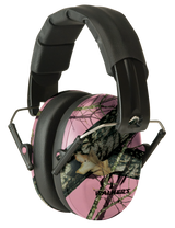 Walkers Game Ear GWPFPM1PKMO, Pro Low Profile Passive Muff, Mossy Oak/Pink Polymer - 888151011195 