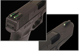 TruGlo TFO Tritium/Fiber-Optic Day/Night Sights, Novak 1911 .260/.500, Front Green/Rear Green, Black - 788130019498 